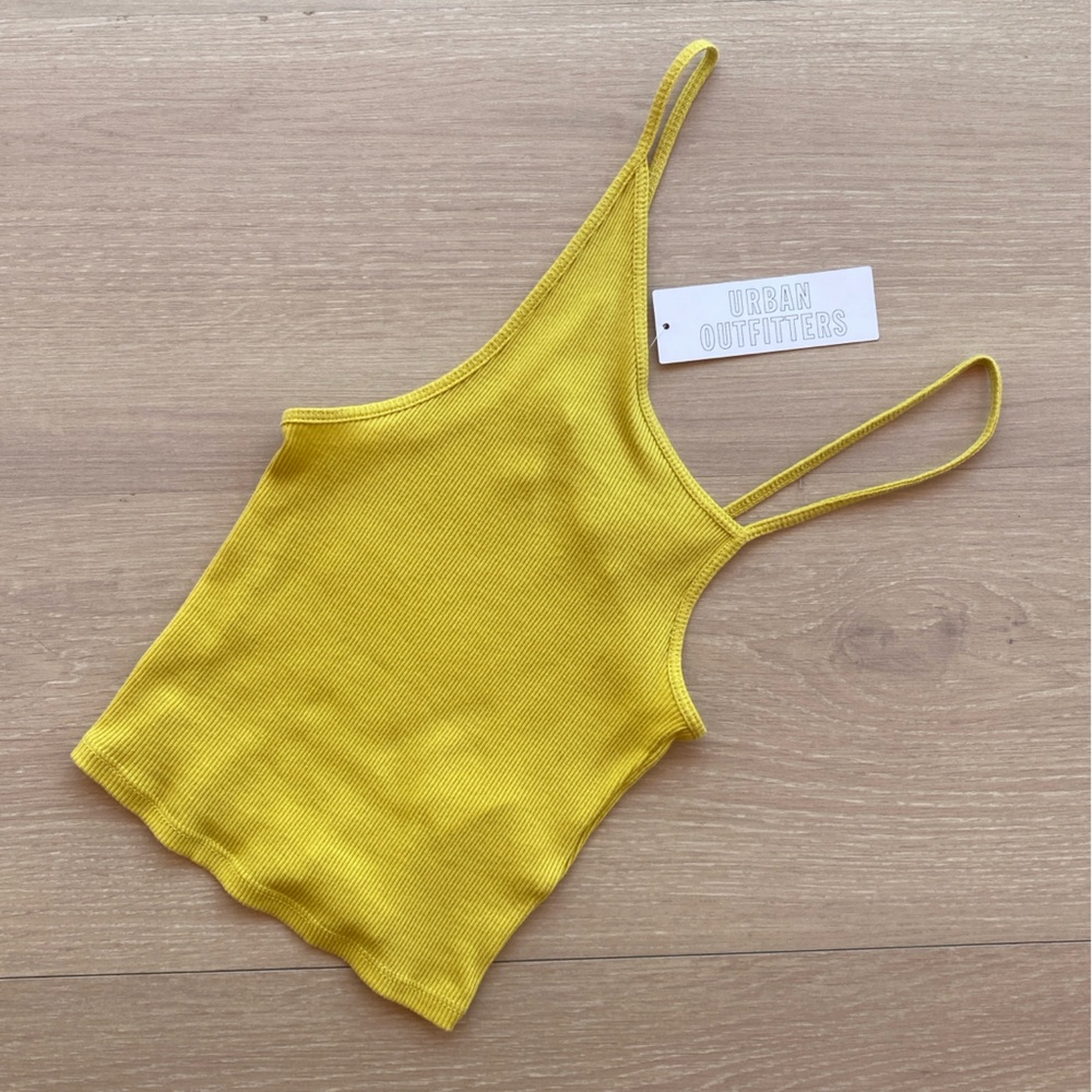 NWT Asymmetrical Urban Outfitters Yellow Tank Size XS